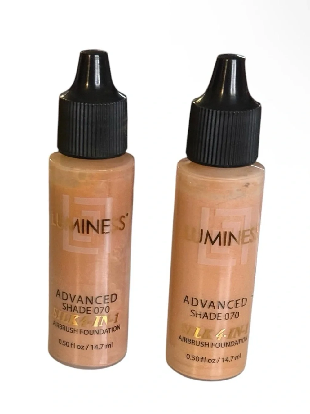 Luminess Shade 070 Silk 4 in 1 Airbrush liquid Foundation Set -New